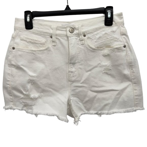 Good American White Good '90s Denim Cutoff Short GNISL92T Size 4 27 30W New NWOT - Picture 4 of 10